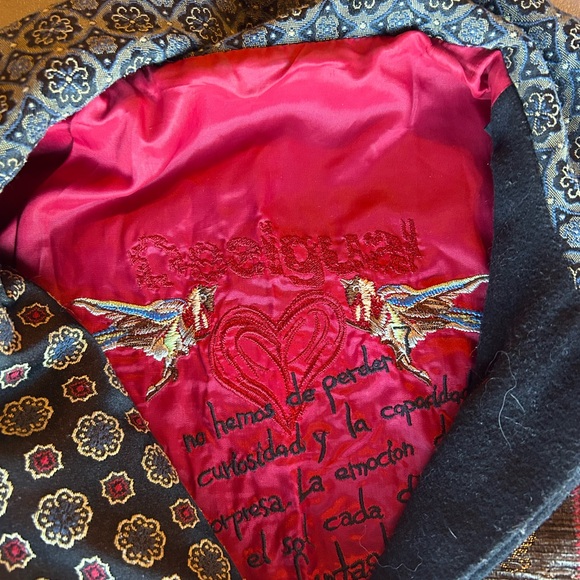 Desigual Multicolor Y2K Artistic Cape - Picture 15 of 15